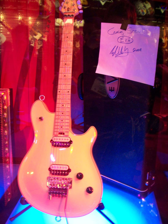 blank So proud of it, Eddie wrote his name on a piece of paper and stuck it to the case